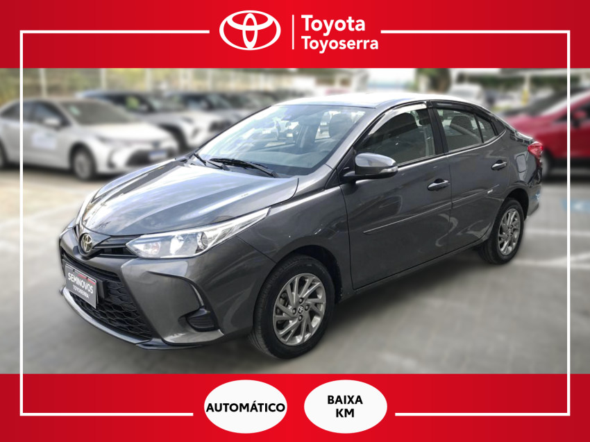 baixa km! - toyota yaris xs sedan 1.5 flex  automatico
