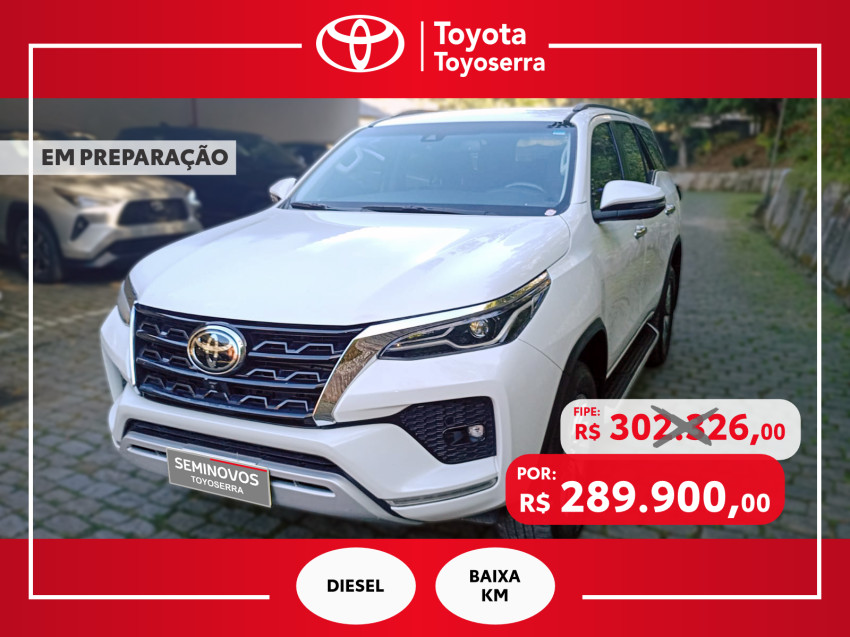 baixa km! - toyota hilux sw4 srx 4x4 2.8  dies. automatico