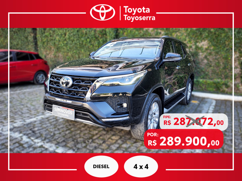 baixa km! - toyota hilux sw4 srx 4x4 2.8  dies. automatico
