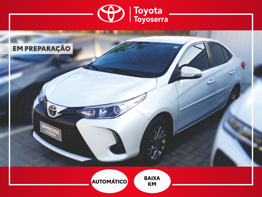baixa km! - toyota yaris xs sedan 1.5 flex  automatico