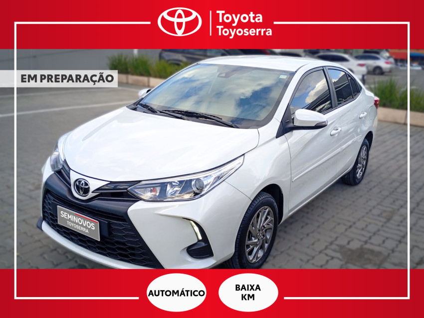 baixa km! - toyota yaris xs sedan 1.5 flex  automatico
