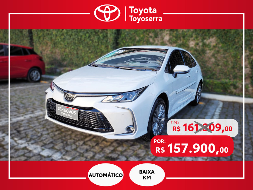 baixa km! - toyota corolla xei 2.0 flex  automatico