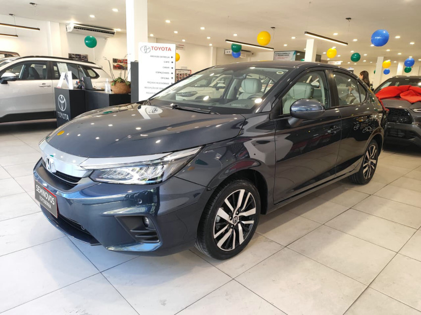 baixa km! - honda city sedan touring 1.5 flex  automatico1