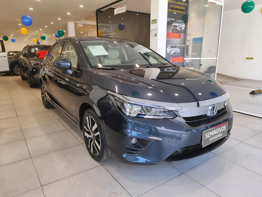baixa km! - honda city sedan touring 1.5 flex  automatico3