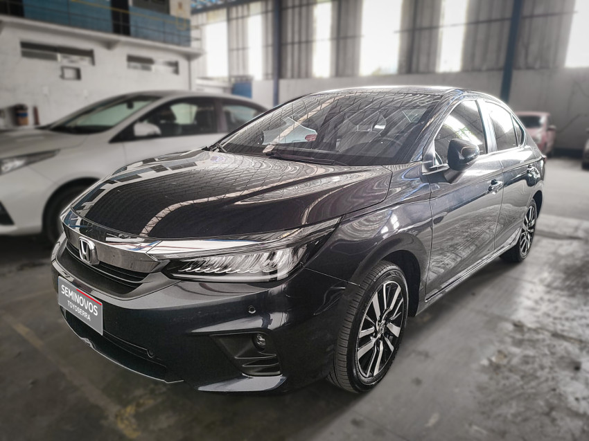 baixa km! - honda city sedan touring 1.5 flex  automatico1