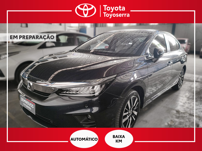 baixa km! - honda city sedan touring 1.5 flex  automatico