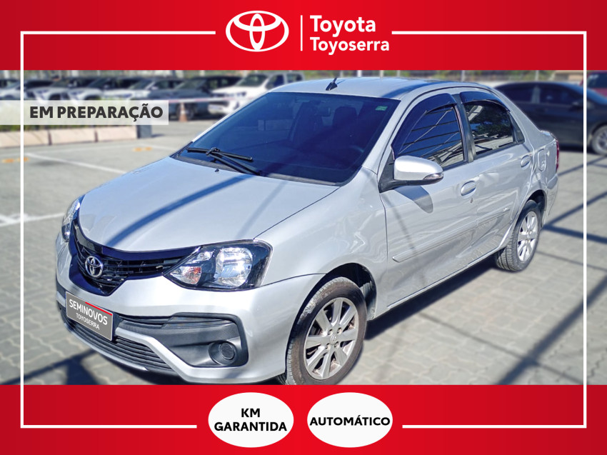 baixa km! - toyota etios x plus sedan 1.5 flex  automatico0