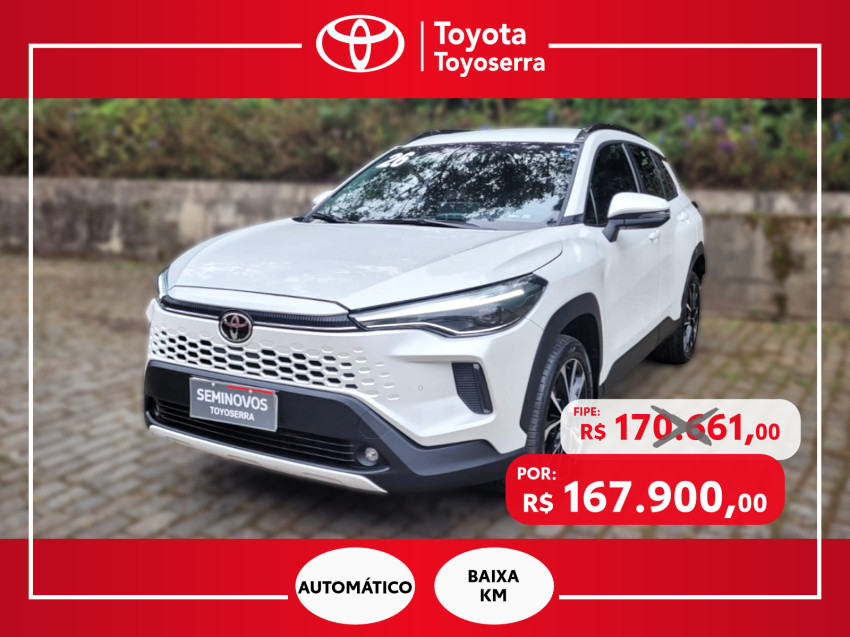 baixa km! - toyota corolla cross xre 2.0  flex automatico