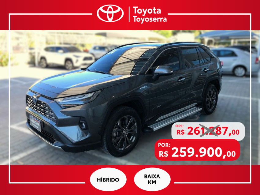 baixa km! - toyota rav4 2.5 sx connect 4x4 automatico (hibrido)