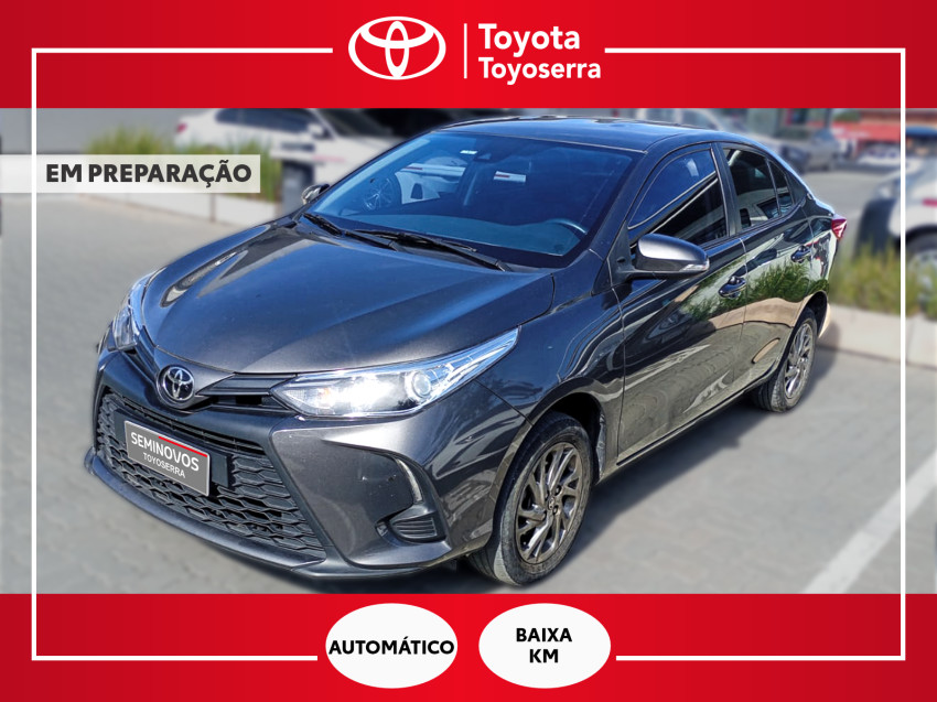 baixa km! - toyota yaris xs sedan 1.5 flex  automatico0