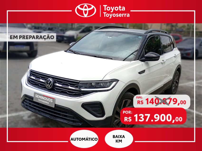 baixa km! - volkswagen t-cross highline 1.4 tsi flex  automatico0