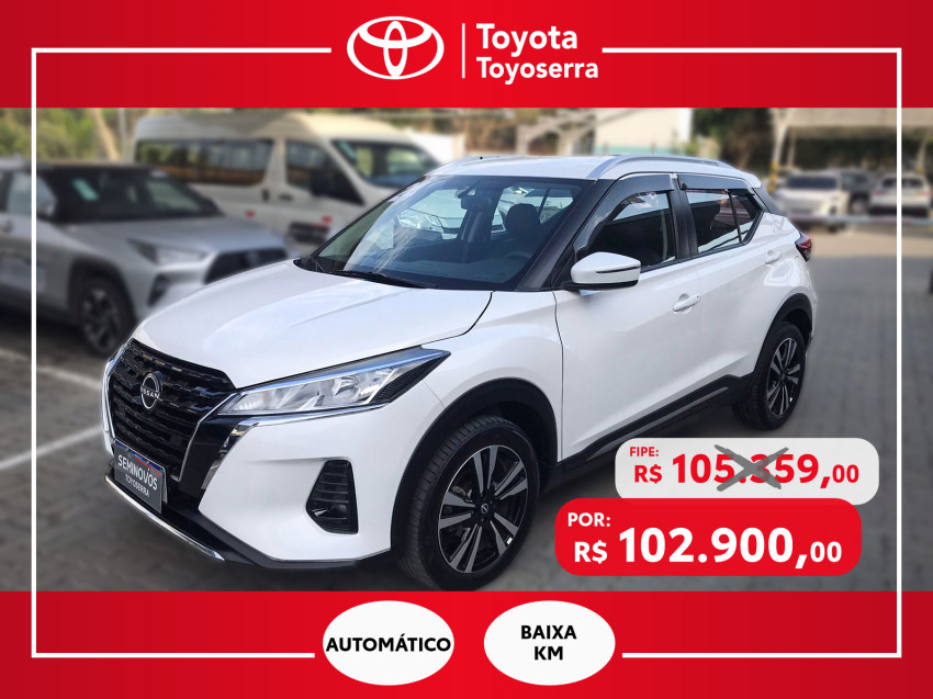 baixa km! - nissan kicks advance 1.6  flex automatico