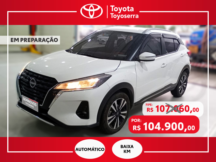 baixa km! - nissan kicks advance 1.6  flex automatico