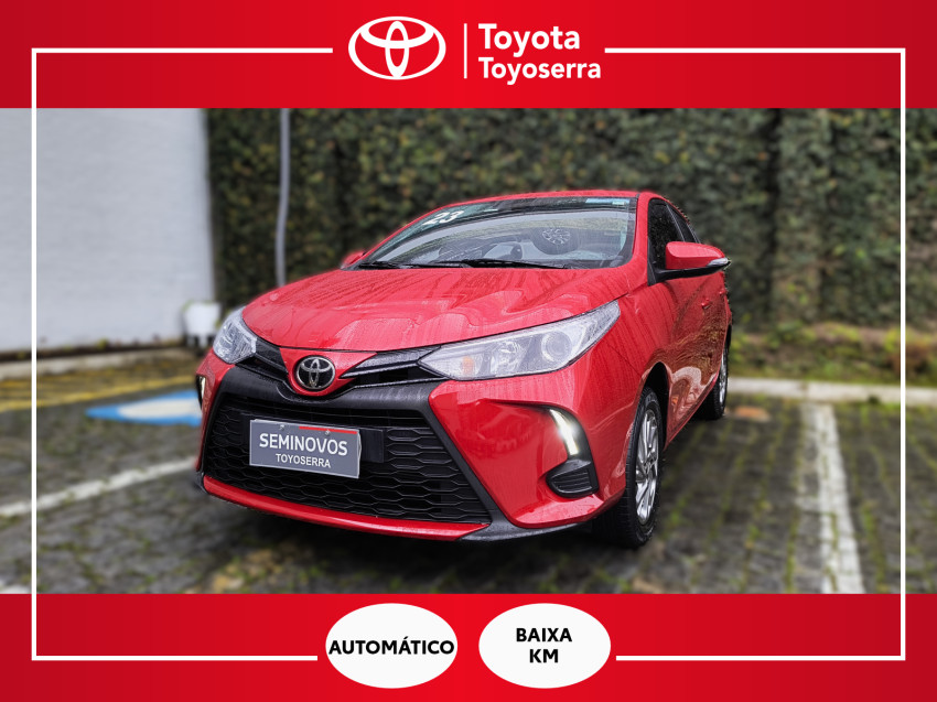 baixa km! - toyota yaris xs 1.5 flex  automatico0
