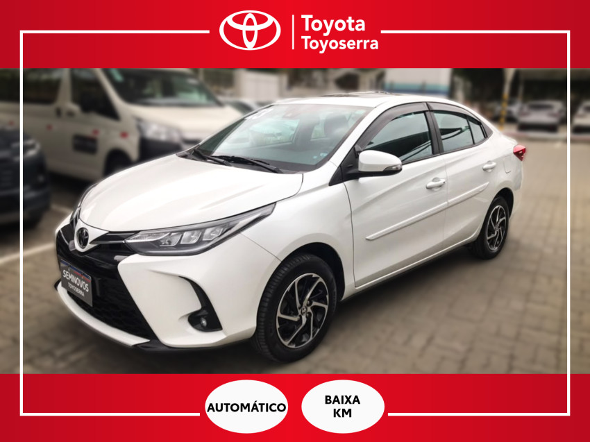 baixa km! - toyota yaris xls sedan 1.5 flex  automatico