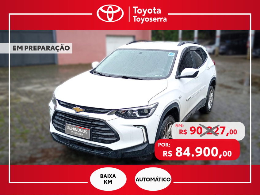 baixa km! - chevrolet tracker lt 1.0 turbo  flex automatico0