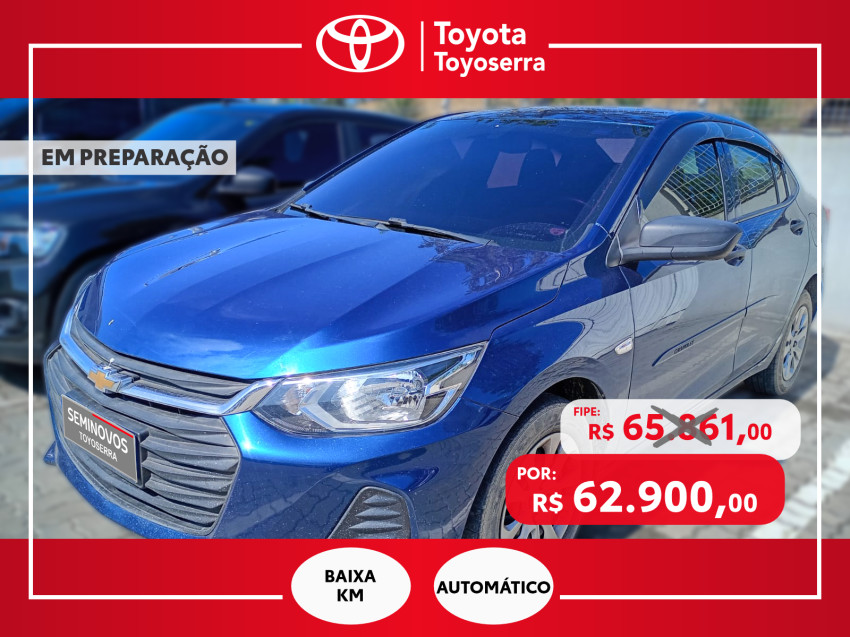 baixa km! - chevrolet onix sedan plus 1.0  tb flex automatico0