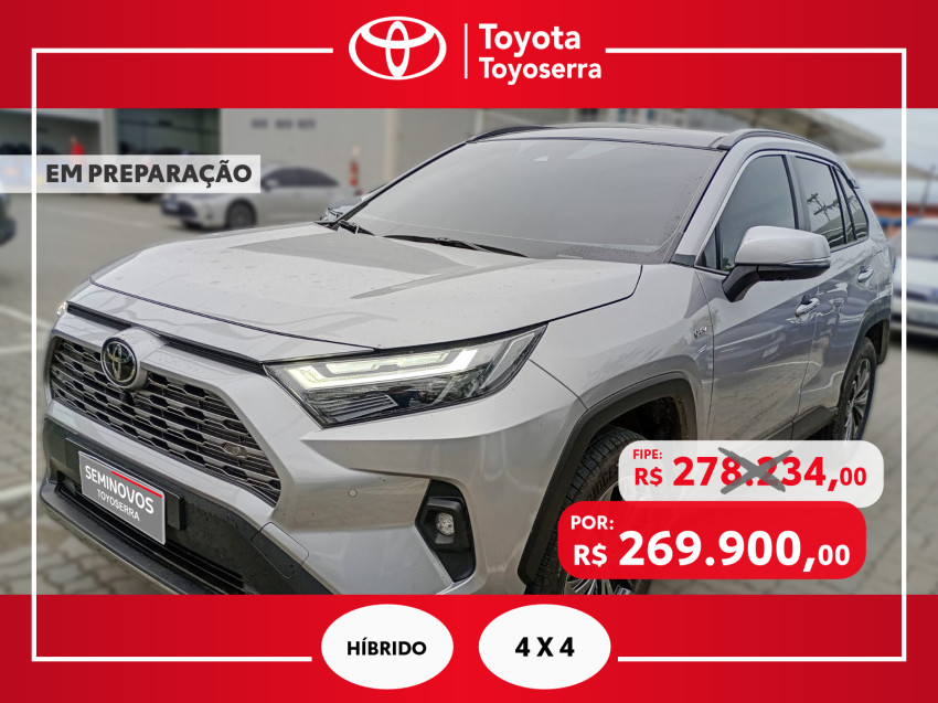 baixa km! - toyota rav4 2.5 sx connect 4x4 automatico (hibrido)0
