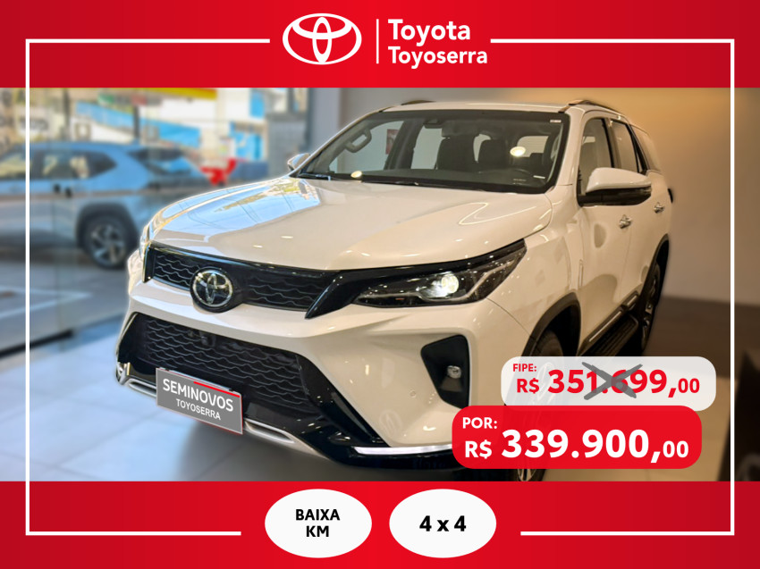 Baixa KM! - Toyota Hilux Sw4 Srx Plat. 4X4 2.8 Tb Die. Automático0