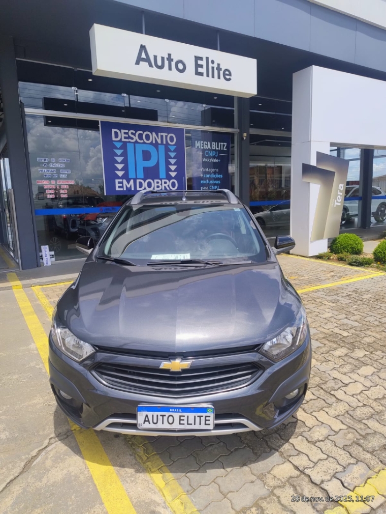 chevrolet /onix  1.4 mpfi activ 8v flex 4p manual,cinza,2016/2017,completo