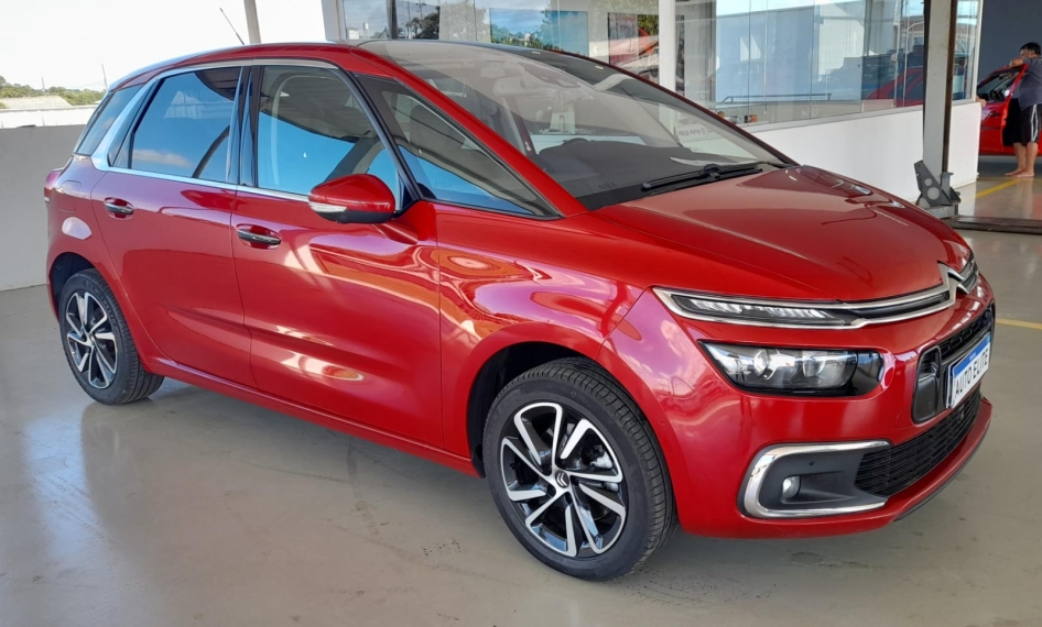 i/citroen c4 picasso intenseive 1.6,automatico,vermelho,gasolina,completo