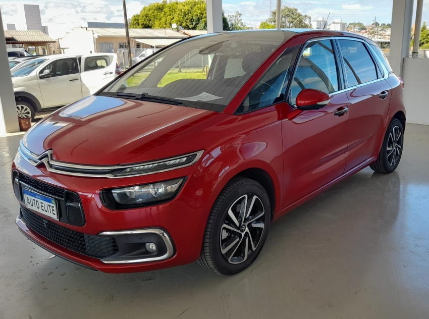i/citroen c4 picasso intenseive 1.6,automatico,vermelho,gasolina,completo
