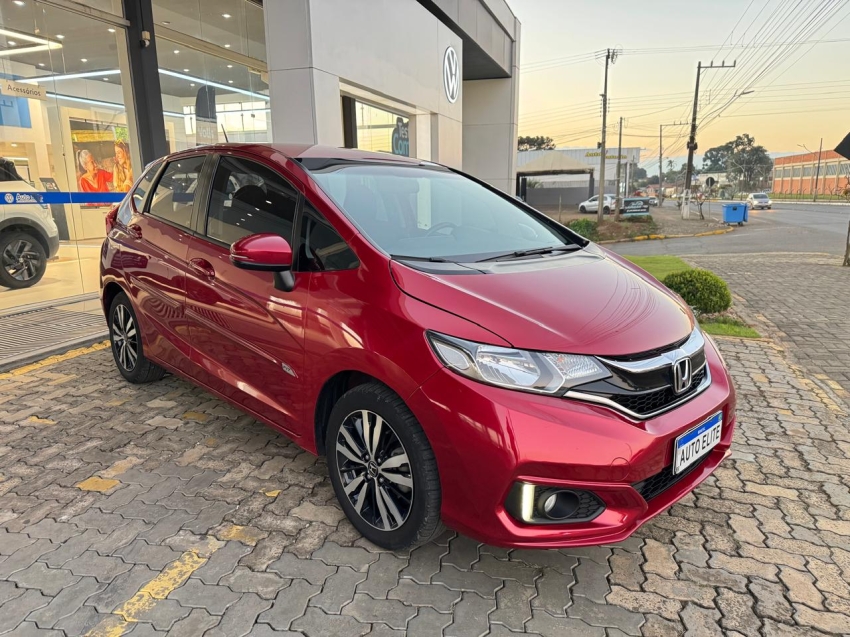 honda/fit ex cvt,vermelho,2018/2019,completo