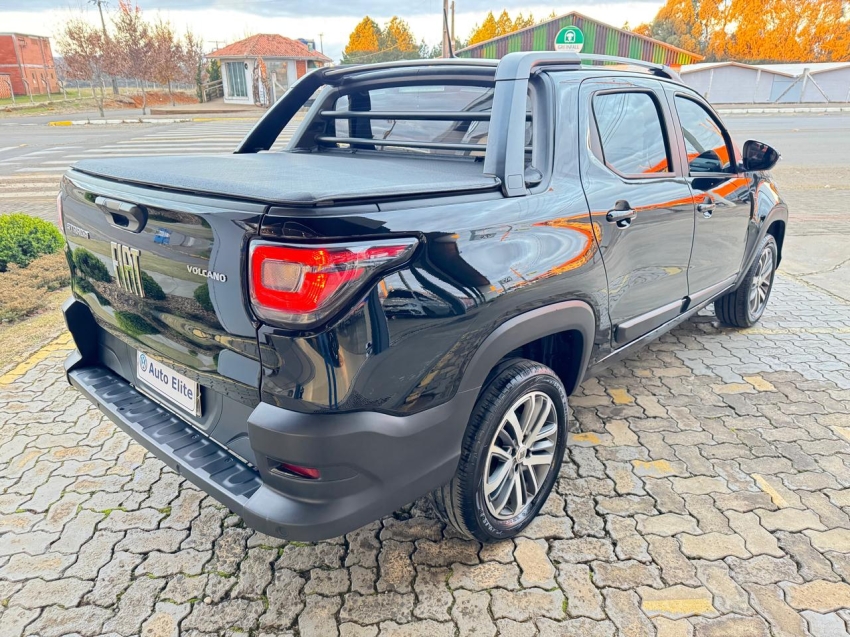 fiat/strada volcano 1.3, manual,202/2023,preta,completa