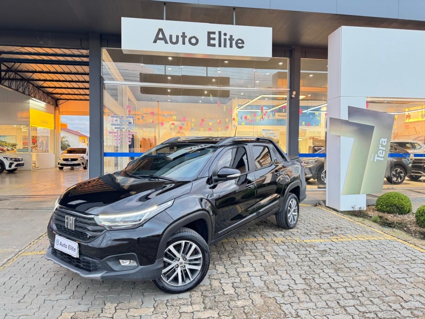 fiat/strada volcano 1.3, manual,202/2023,preta,completa