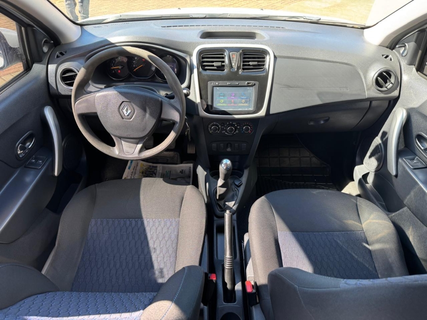 vw/sandero expr 1.0,branco,2016/2017,completo