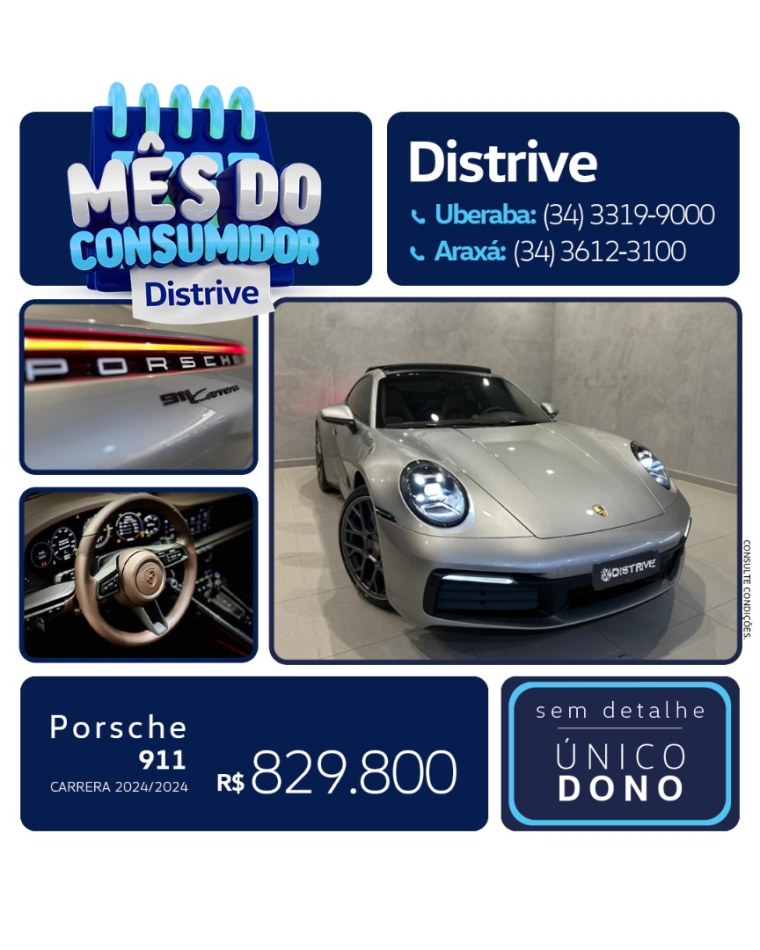 porsche 911 3.0 24v h6 gasolina carrera pdk 2.9 2p automatico 2024