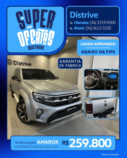 volkswagen amarok 3.0 v6 tdi diesel extreme cd 4motion automatico 2.9 4p 2025