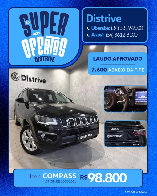 jeep compass 2.0 16v diesel longitude 4x4 automatico 4p 2021
