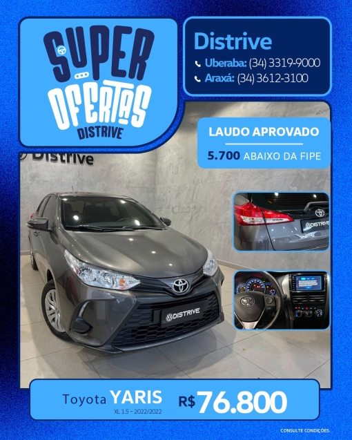 toyota yaris 1.5 16v flex xl plus connect multidrive 4p automatico 20220