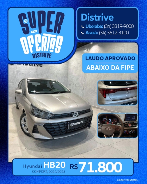 hyundai hb20 1.0 12v flex comfort manual 4p 2025