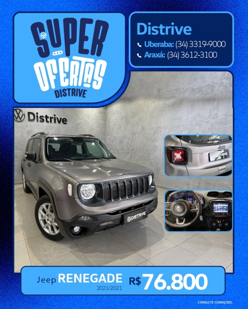 jeep renegade 1.8 16v flex sport 4p automatico 2021