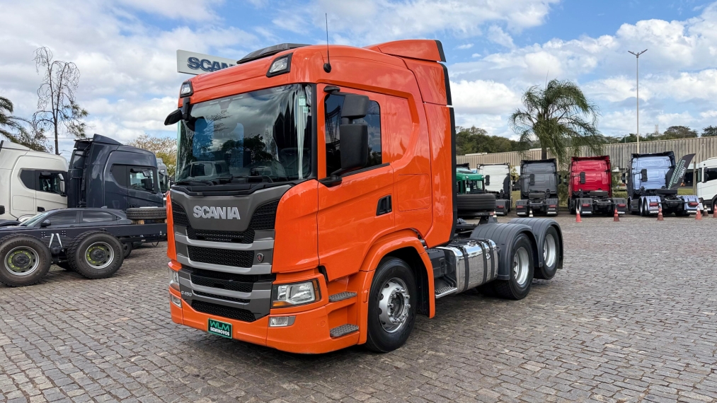 scania g450 6x2 laranja