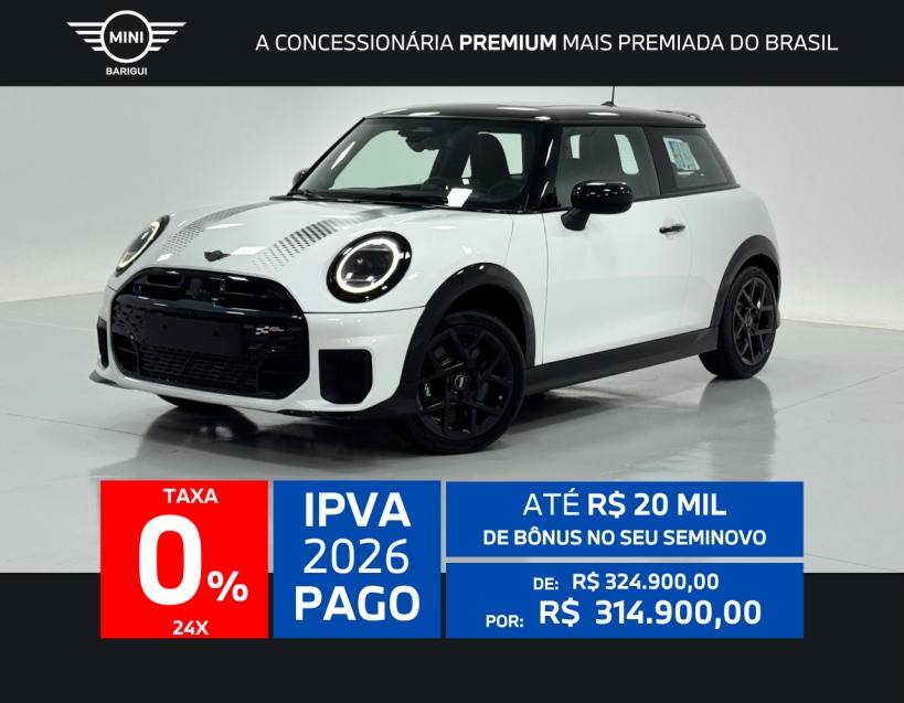 mini cooper 2.0 16v twinpower gasolina s sport 2p steptronic automatico 2026
