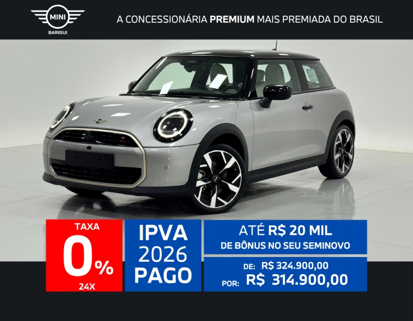 mini cooper 2.0 16v twinpower gasolina s sport 2p steptronic automatico 2026