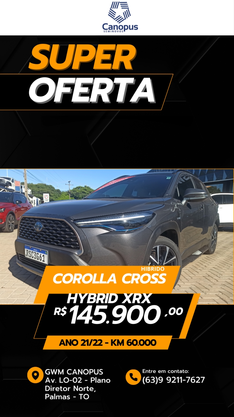 toyota corolla cross 1.8 vvt-i hybrid flex xrx cvt toyota corolla cross 1.8 vvt-i hybrid flex xrx cvt