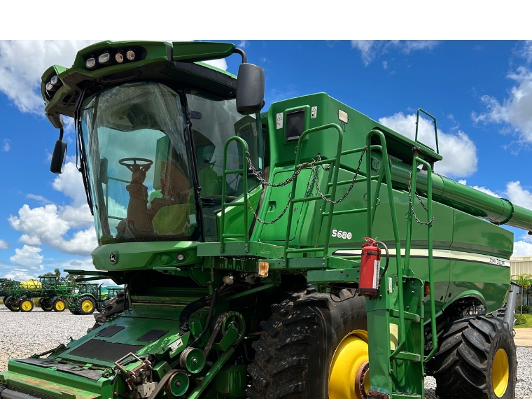 john deere colheitadeira s680 2014 diesel 1p automatico