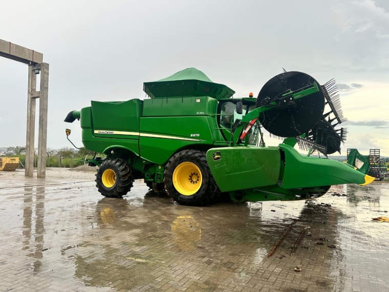 john deere colheitadeira s670 ano 2018 diesel 1p automatico