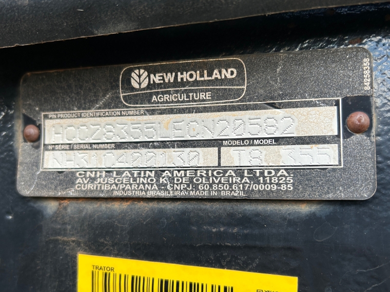 new holland trator t8 355 ano 2015 diesel 1p automatico9