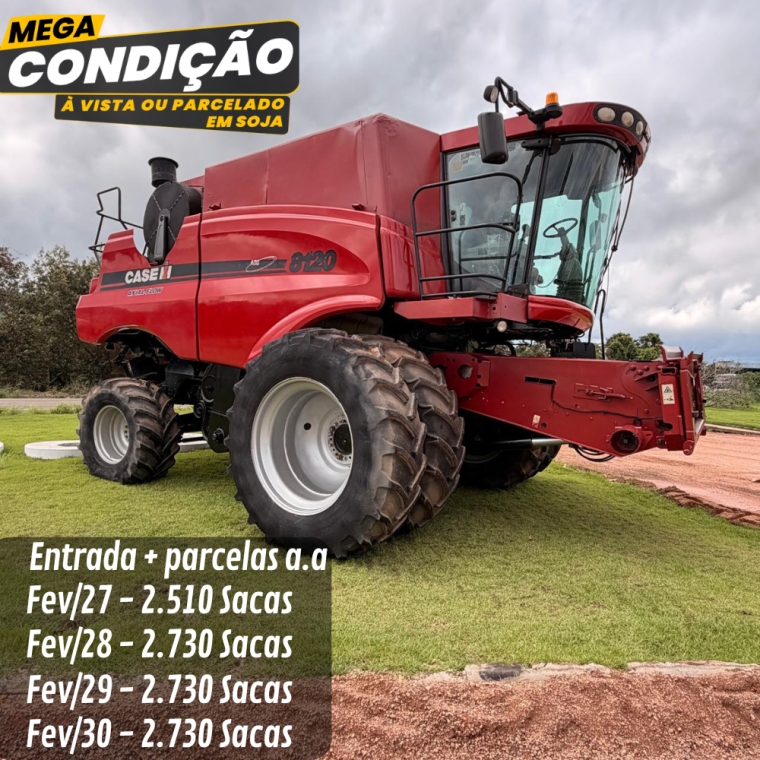 colheitadeira case 8120 35 pes draper 2013
