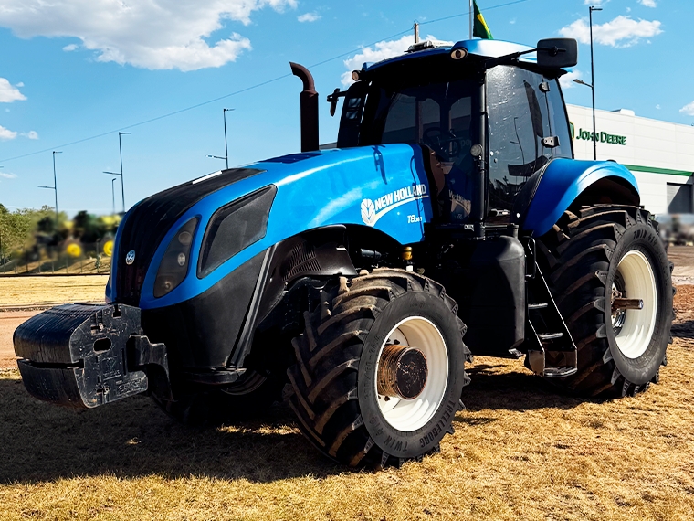 new holland trator t8 385 *1608* diesel 1p semiautomatico 2012