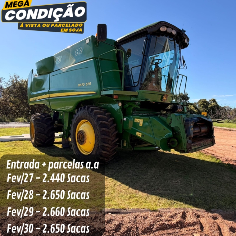 colheitadeira  john deere sts 9670 2011 *0754*