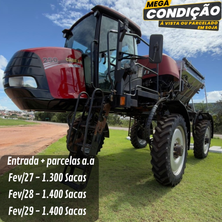 pulverizador case patriot 250 c/ mp agro ano 2015
