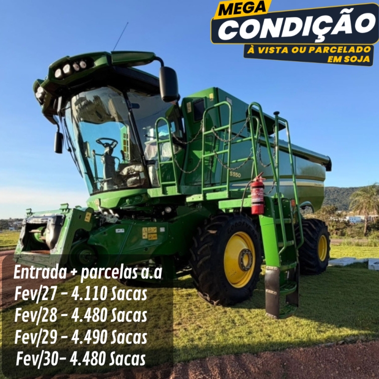 colheitadeira jhon deere s550 ano 2023