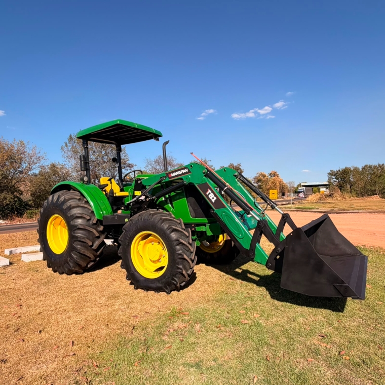 trator john deere 5090e epcc - 12x12 rod. traseiros 23.1-26 / dianteiros 14.9-24 conjunto frontal marispan t81 com concha0