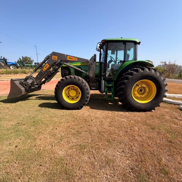 trator jhon deere 7515 ano 2010 + conjunto frontal pca 4000 com concha e pega bag 20251